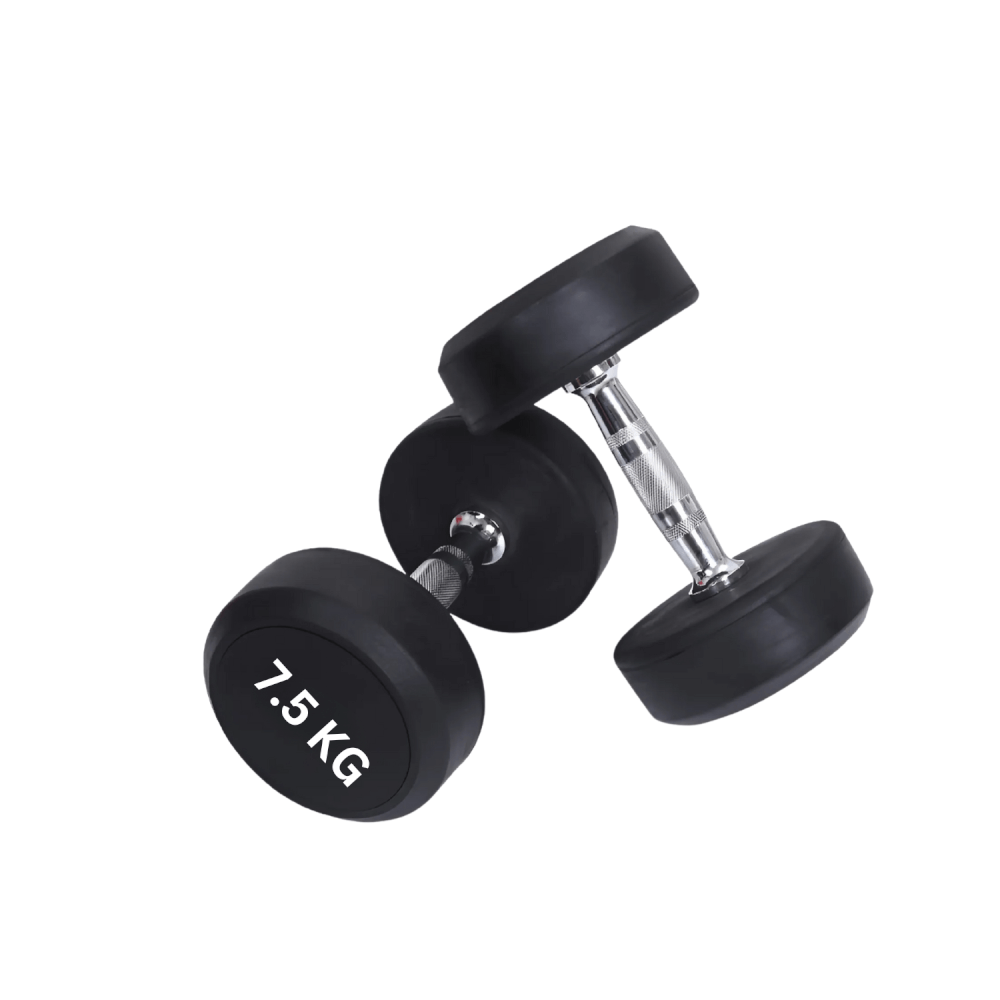 ดัมเบลยางออกกำลังกาย Homefittools แบบกลม 7.5 kg